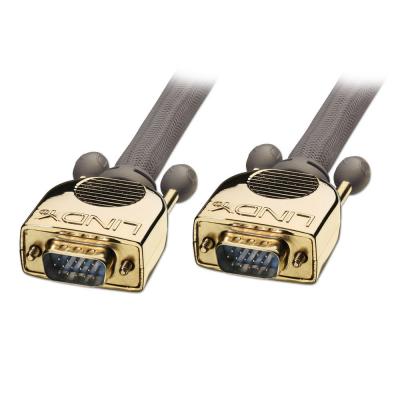 20m Premium VGA HD15 Male to HD15 Male Cable Gold